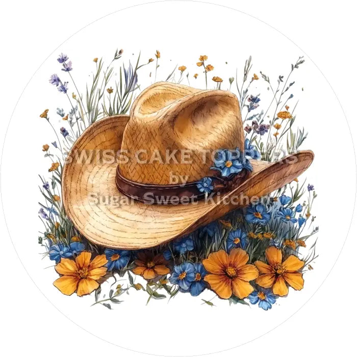 Tortenaufleger Western 06 - essbar & personalisierbar - Fondant- Torten- Cupcakeaufleger Sugar Sweet Kitchen