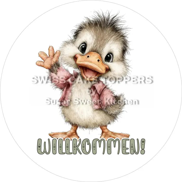 Tortenaufleger Willkommen 10 - essbar & personalisierbar - Fondant- Torten- Cupcakeaufleger Sugar Sweet Kitchen