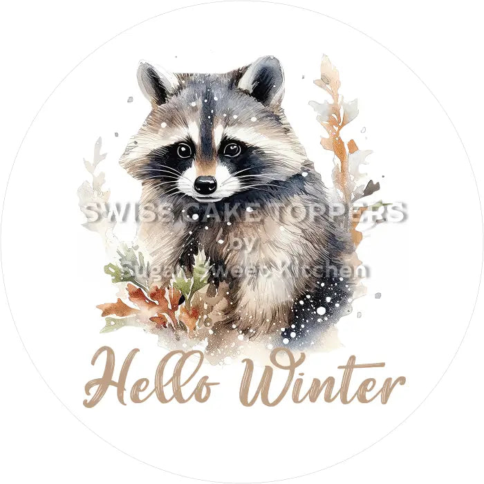 Tortenaufleger Winter 01 - essbar & personalisierbar - Fondant- Torten- Cupcakeaufleger Sugar Sweet Kitchen