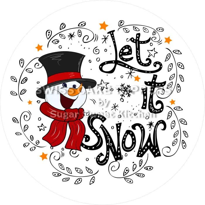 Tortenaufleger Winter 03 - essbar & personalisierbar - Fondant- Torten- Cupcakeaufleger Sugar Sweet Kitchen