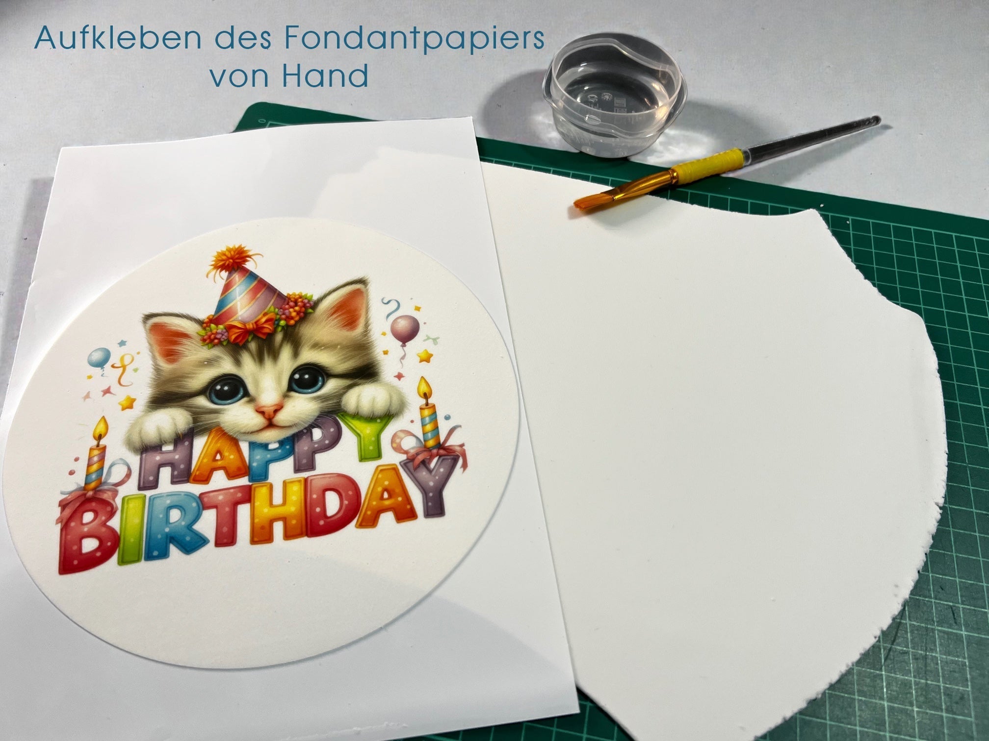 Tortenaufleger Wolf 02 - essbar & personalisierbar - Fondant- Torten- Cupcakeaufleger Sugar Sweet Kitchen