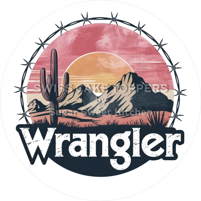 Tortenaufleger Wrangler 10 - essbar & personalisierbar - Fondant- Torten- Cupcakeaufleger Sugar Sweet Kitchen