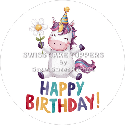 Tortenaufleger zauberhaftes Einhorn1 - personalisierbar