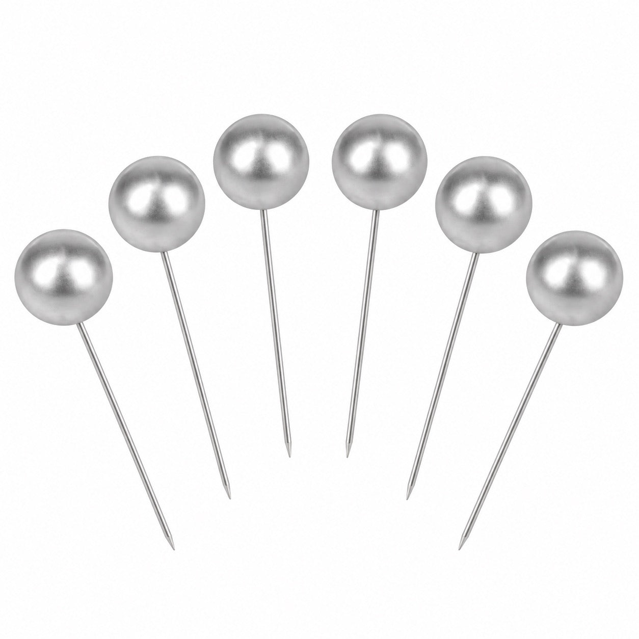 Tortendeko Kugeln Silber – Cake Topper Set / 6-teilig - Tortendekoration Sugar Sweet Kitchen