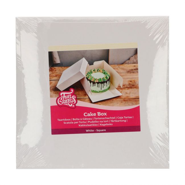 Tortenkarton Weiß 35x35x15cm FC / 1Stk - Verpackungen Sugar Sweet Kitchen