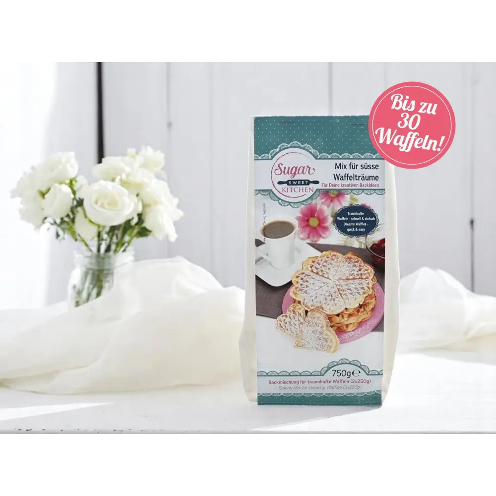 Traumhafte luftige Waffeln - Backmischung Sugar Sweet Kitchen