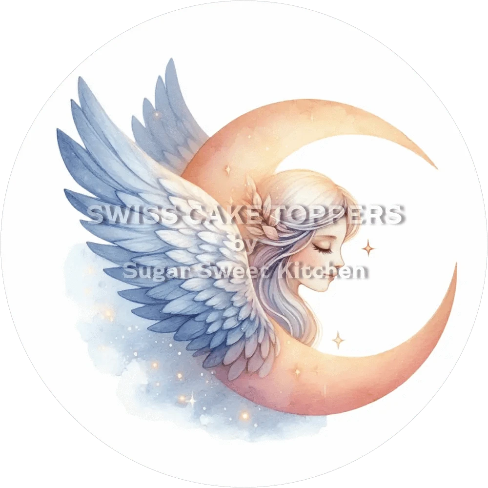 Traumhafter Mond-Tortenaufleger10 - personalisierbar - Fondant- Torten- & Cupcakeaufleger Sugar Sweet Kitchen