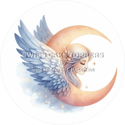 Traumhafter Mond-Tortenaufleger10 - personalisierbar