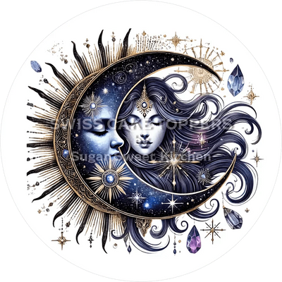 Traumhafter Mond-Tortenaufleger22 - personalisierbar