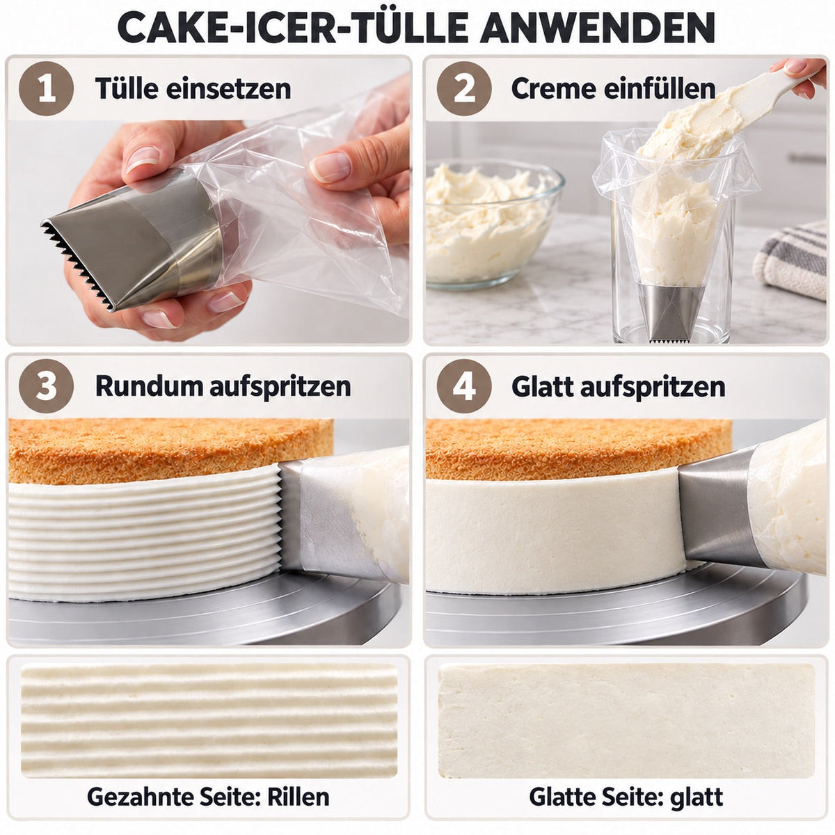 Tülle Cake Icer / 1Stk. - Tortendekoration Sugar Sweet Kitchen