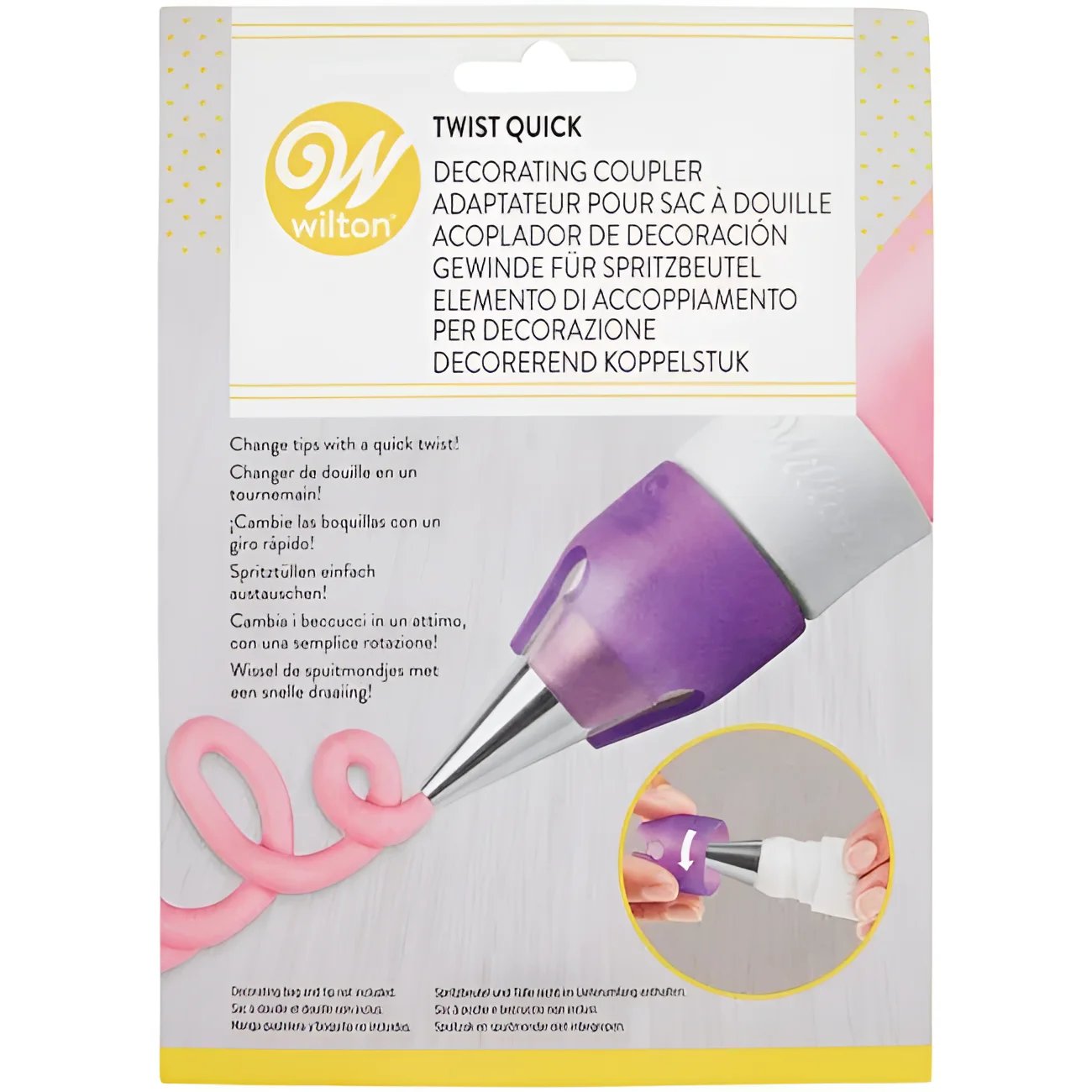 Tüllenadapter Twist Quick Wilton / 4tlg - Tortendekoration Sugar Sweet Kitchen