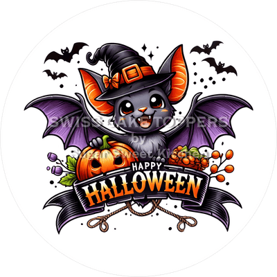 Unheimlich süsser Halloween-Tortenaufleger7 - personalisierbar