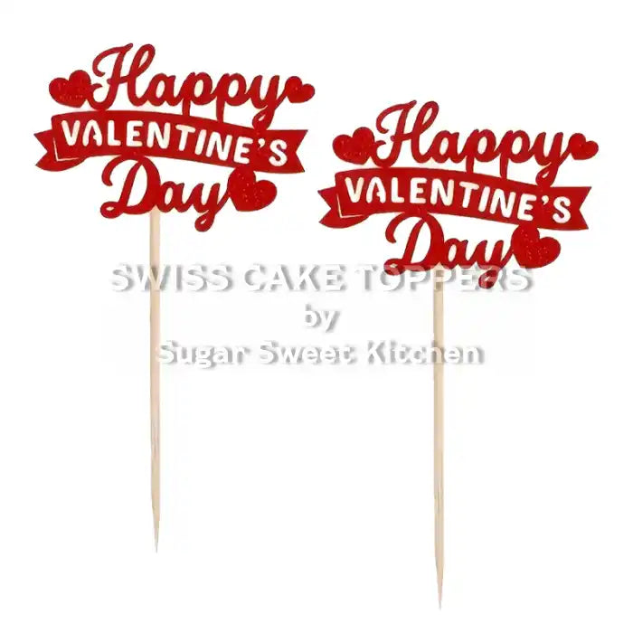 Valentins-Cupcake Topper / 6Stk. - Dekorationen nicht essbar Sugar Sweet Kitchen