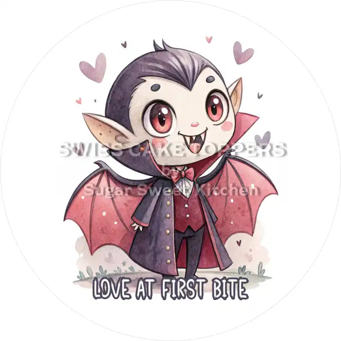 Vampire Tortenaufleger15 - personalisierbar - Fondant- Torten- & Cupcakeaufleger Sugar Sweet Kitchen