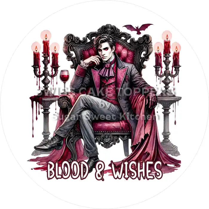 Vampire Tortenaufleger27 - personalisierbar - Fondant- Torten- & Cupcakeaufleger Sugar Sweet Kitchen