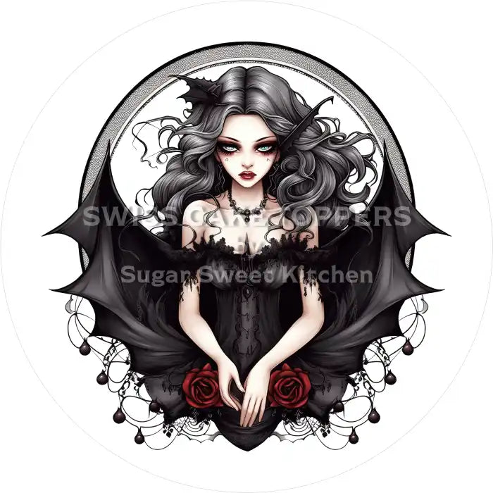 Vampire Tortenaufleger38 - personalisierbar - Fondant- Torten- & Cupcakeaufleger Sugar Sweet Kitchen
