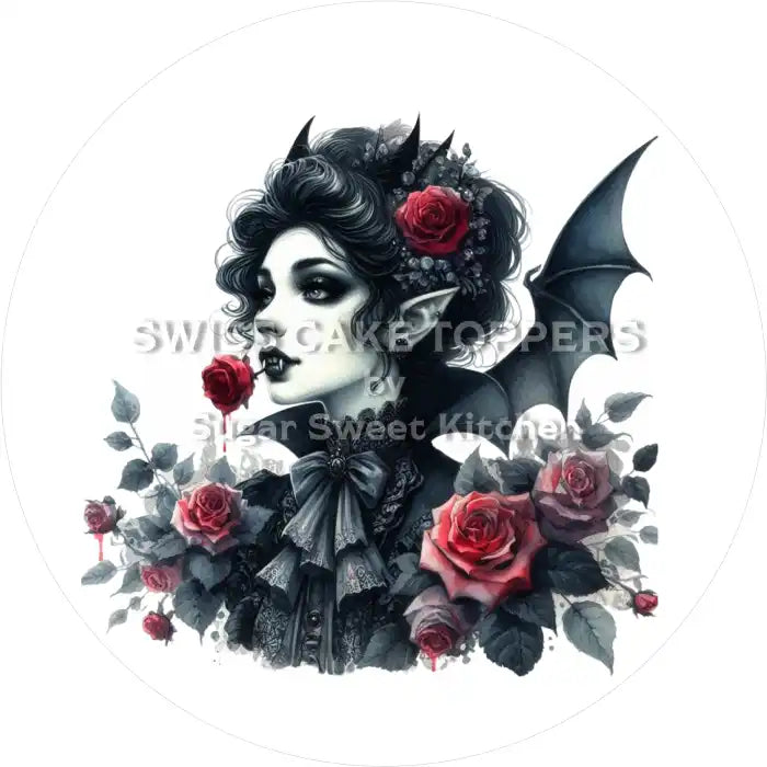 Vampire Tortenaufleger41 - personalisierbar - Fondant- Torten- & Cupcakeaufleger Sugar Sweet Kitchen