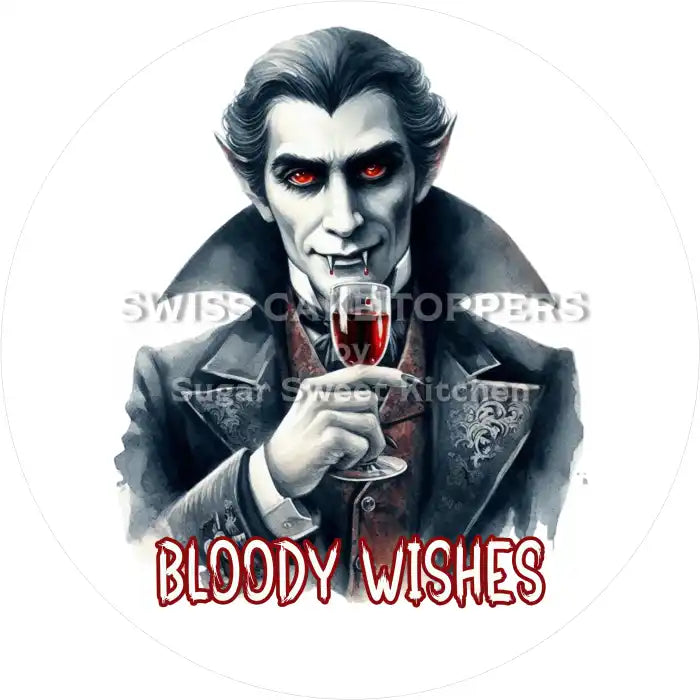Vampire Tortenaufleger44 - personalisierbar - Fondant- Torten- & Cupcakeaufleger Sugar Sweet Kitchen