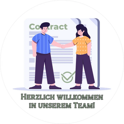 Willkommen im Team - Tortenaufleger2