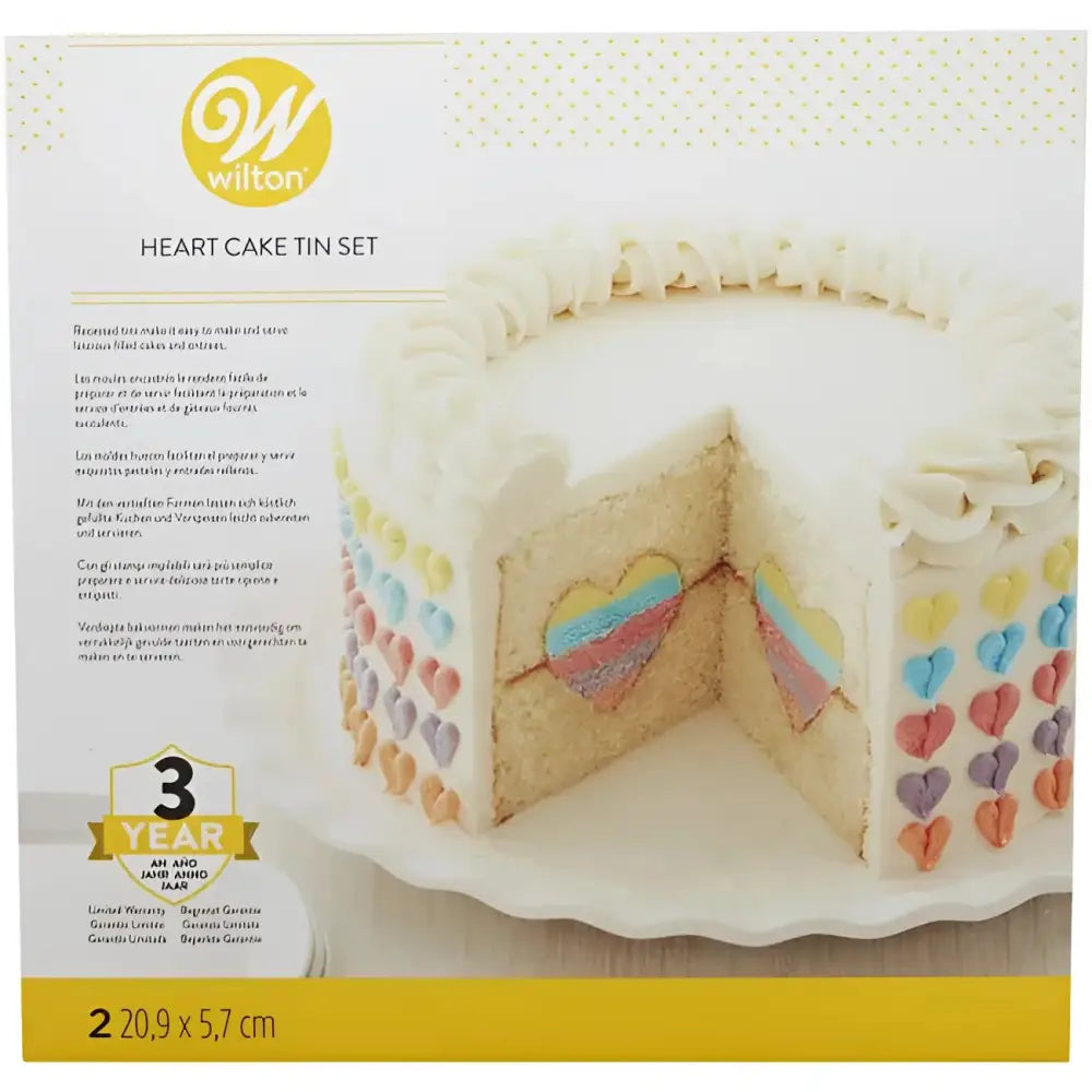Wilton Backform ’Heart-Tasty-Fill’ / 2tlg - Backformen Sugar Sweet Kitchen