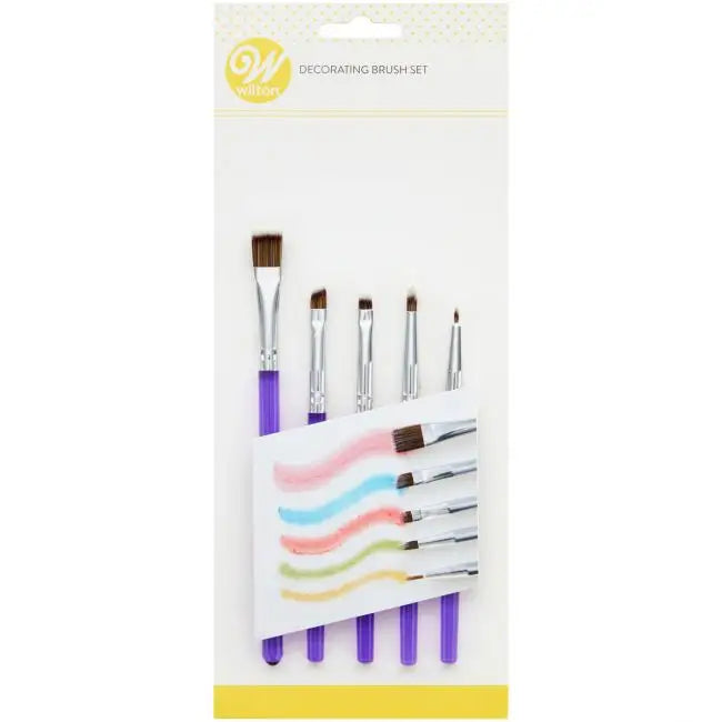 Wilton Decorating-Brush-Set / 5Stk. - Tortendekoration Sugar Sweet Kitchen