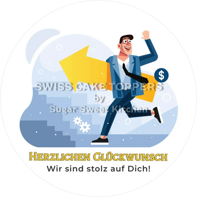 Wir sind stolz auf dich-Tortenaufleger