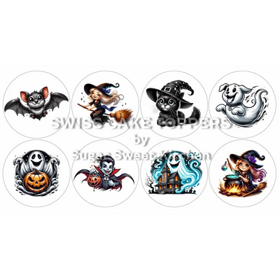 Witzige Halloween-Cupcakes- & Dessertaufleger2 - personalisierbar