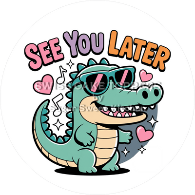 Witziger Abschieds-Tortenaufleger - Bye7 - personalisierbar