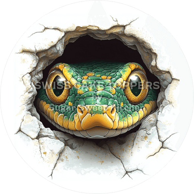 Witziger Schlangen-Tortenaufleger7 - personalisierbar