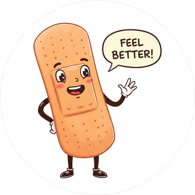 Witziger Tortenaufleger mit Genesungswünschen5 - personalisierbar