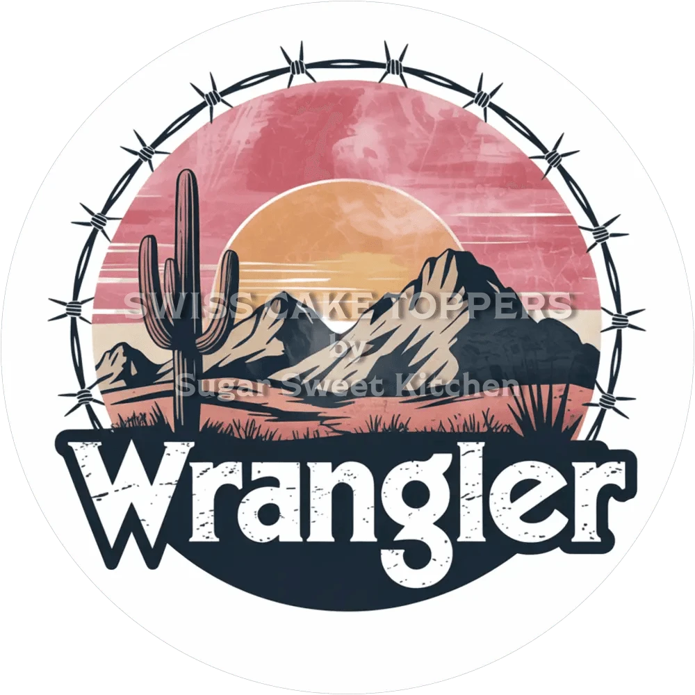 Wrangler-Tortenaufleger10 - personalisierbar - Fondant- Torten- & Cupcakeaufleger Sugar Sweet Kitchen