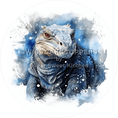 Wunderschöner Echsen-Tortenaufleger9 - personalisierbar