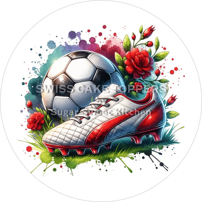 Wunderschöner Fussball-Tortenaufleger5 - personalisierbar