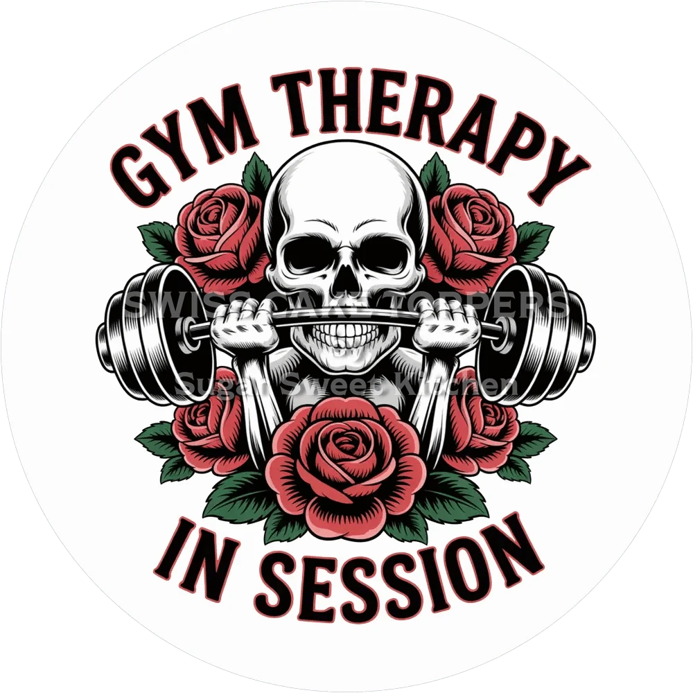 Wunderschöner Gym-Tortenauflege9 - personalisierbar - Fondant- Torten- & Cupcakeaufleger Sugar Sweet Kitchen