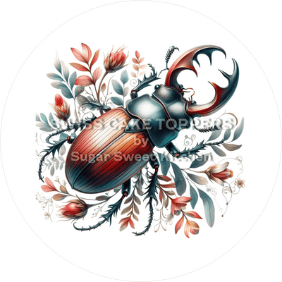 Wunderschöner Käfer-Tortenaufleger6 - personalisierbar