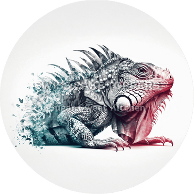Wunderschöner Leguan-Tortenaufleger3 - personalisierbar