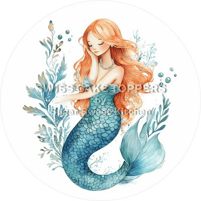 Wunderschöner Mermaid-Tortenaufleger18 - personalisierbar