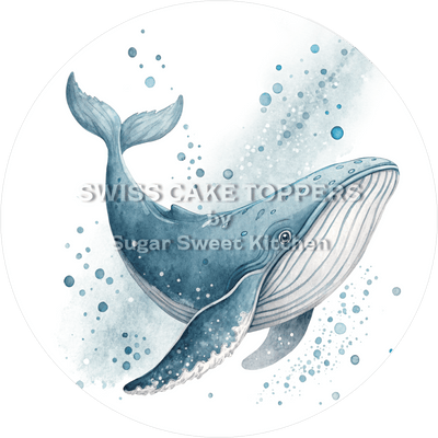 Wunderschöner Wal-Tortenaufleger3 - personalisierbar