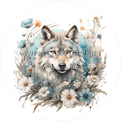 Wunderschöner Wolf-Tortenaufleger1 - personalisierbar