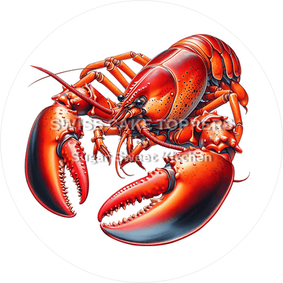 Wundervoller Hummer-Tortenaufleger2 - personalisierbar