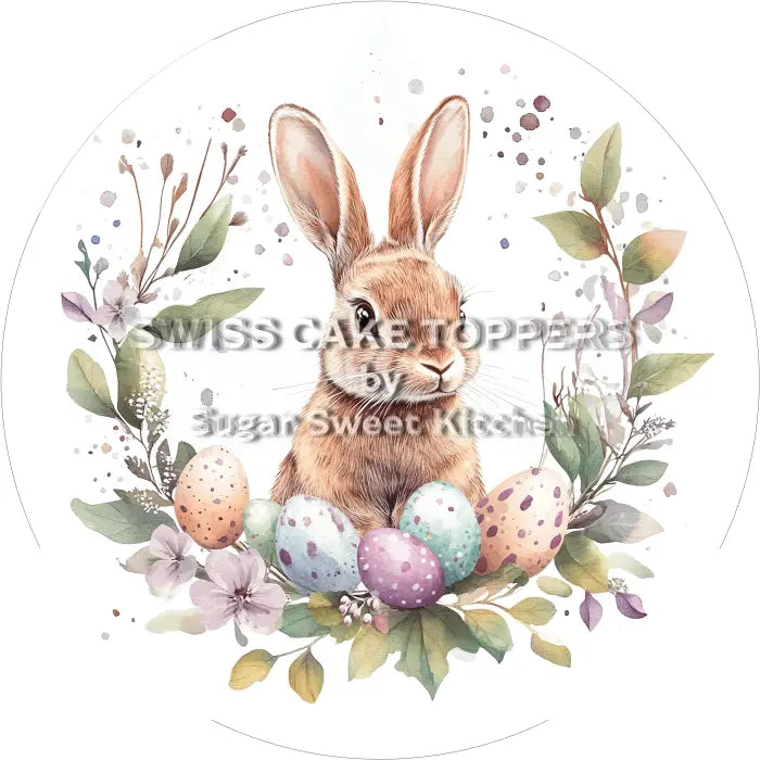 Wundervoller Oster-Tortenaufleger - personalisierbar - Fondant- Torten- & Cupcakeaufleger Sugar Sweet Kitchen