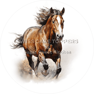 Wundervoller Pferde-Tortenaufleger12 - personalisierbar