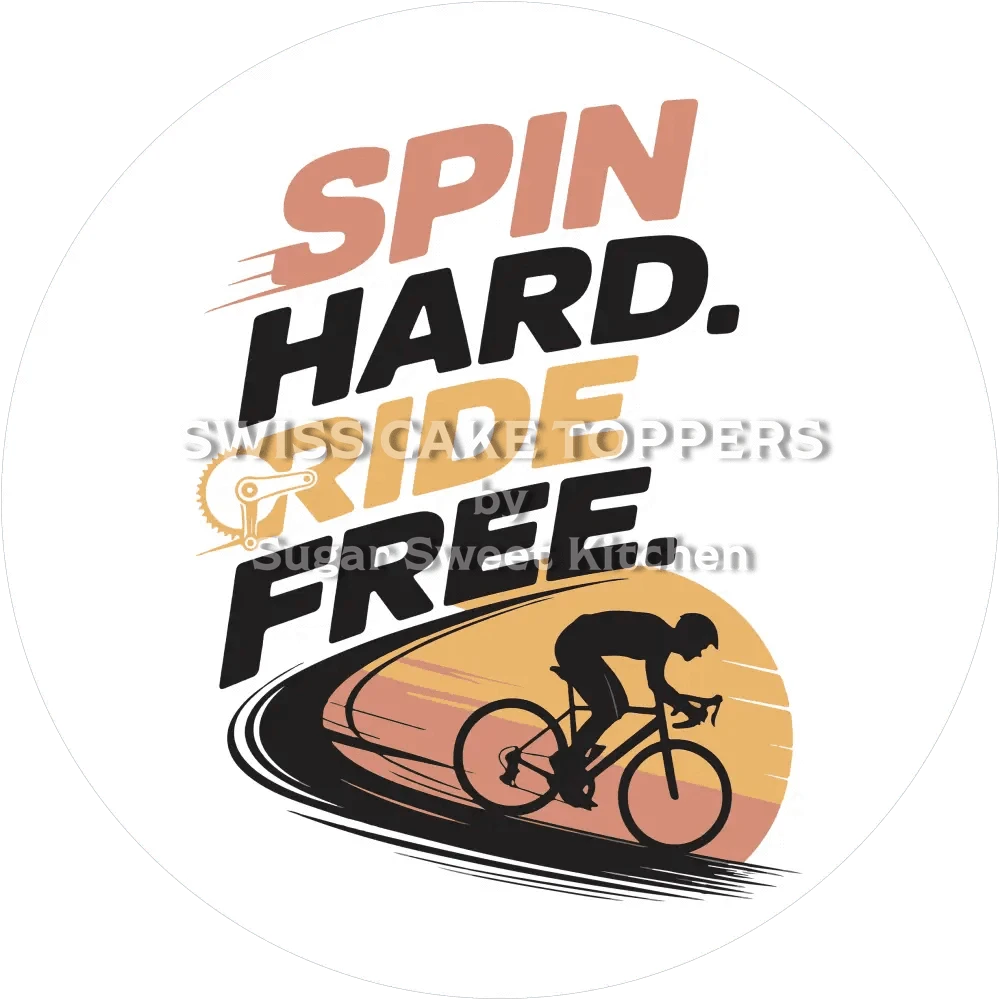 Wundervoller Radsport-Tortenaufleger8 - personalisierbar - Fondant- Torten- & Cupcakeaufleger Sugar Sweet Kitchen