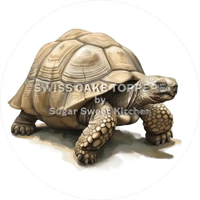 Wundervoller Schildkröten-Tortenaufleger6 - personalisierbar - Fondant- Torten- & Cupcakeaufleger Sugar Sweet Kitchen
