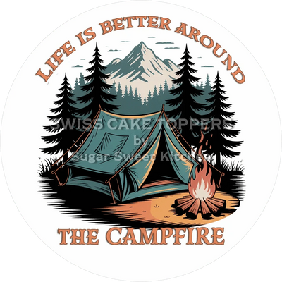 Wundervoller Tortenaufleger Camping5 - personalisierbar