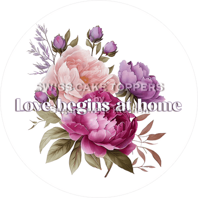 Wundervoller Tortenaufleger für die Familie - personalisierbar