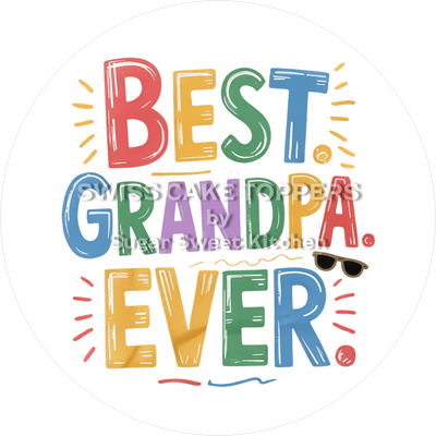 Wundervoller Tortenaufleger für die Familie7- personalisierbar