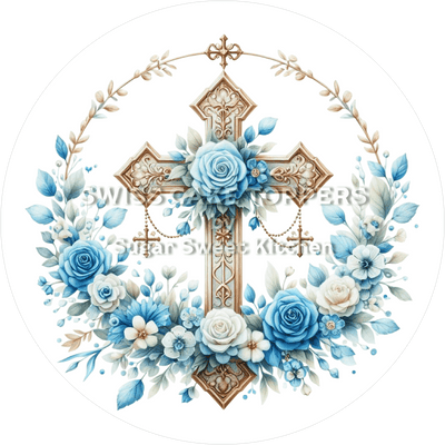 Wundervoller Tortenaufleger - Taufe5 - personalisierbar