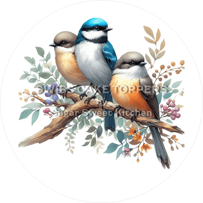 Wundervoller Vogel-Tortenaufleger8 - personalisierbar