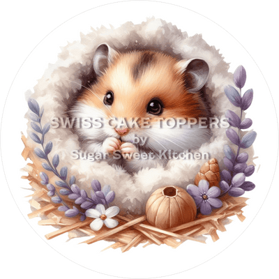 Zauberhafter Hamster-Tortenaufleger2 - personalisierbar